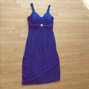A beautiful soulful blue event dress with diamond